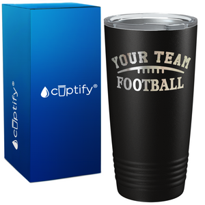 Custom Football Team on 20oz Tumbler