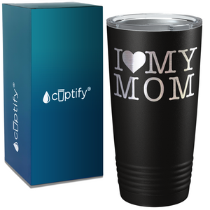 I Heart My Mom on Mom 20oz Tumbler