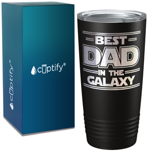 Best Dad in the Galaxy on Stainless Steel Dad Tumbler