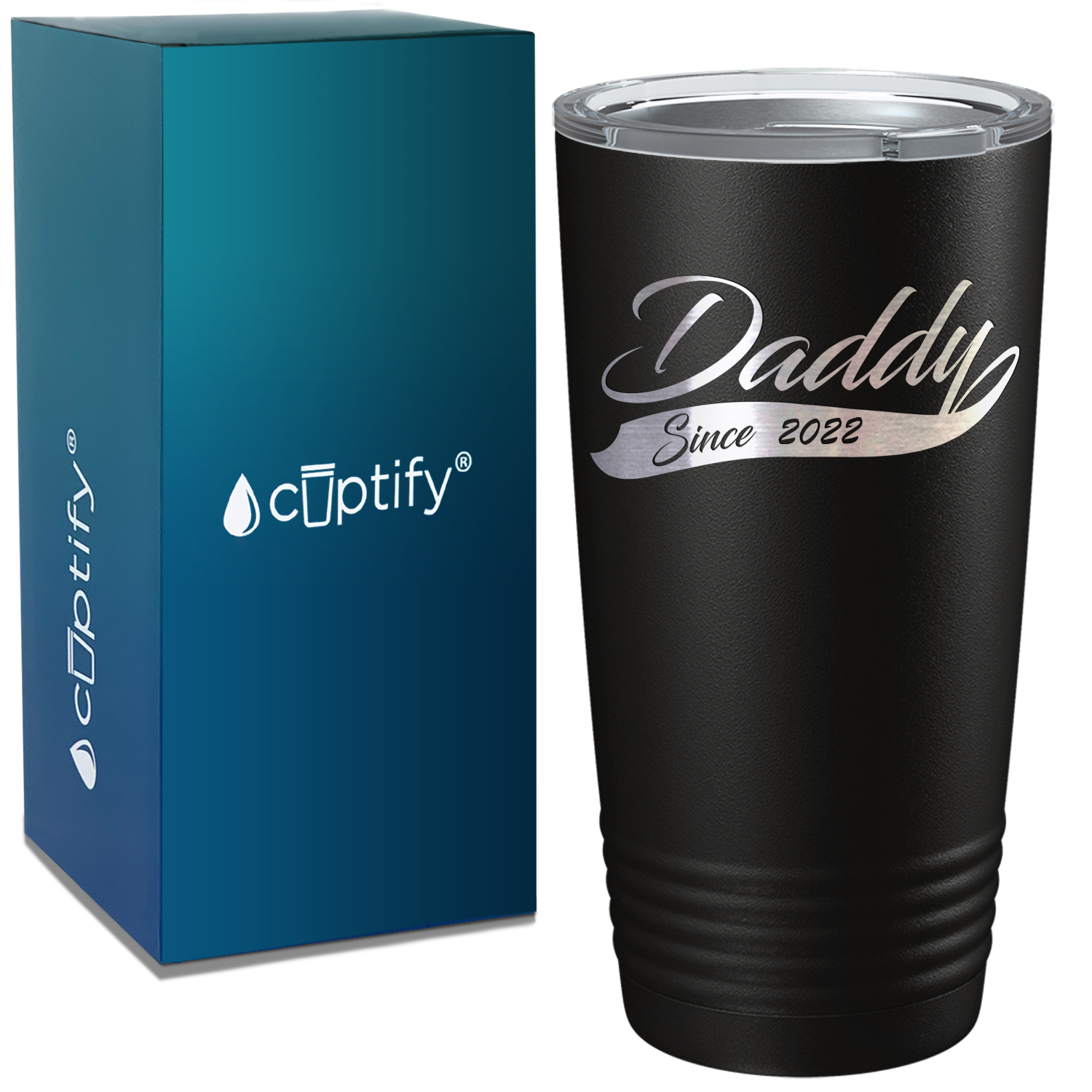 Daddy Since 2018 on Stainless Steel Dad Tumbler