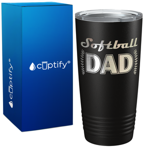 Softball Dad on 20oz Tumbler