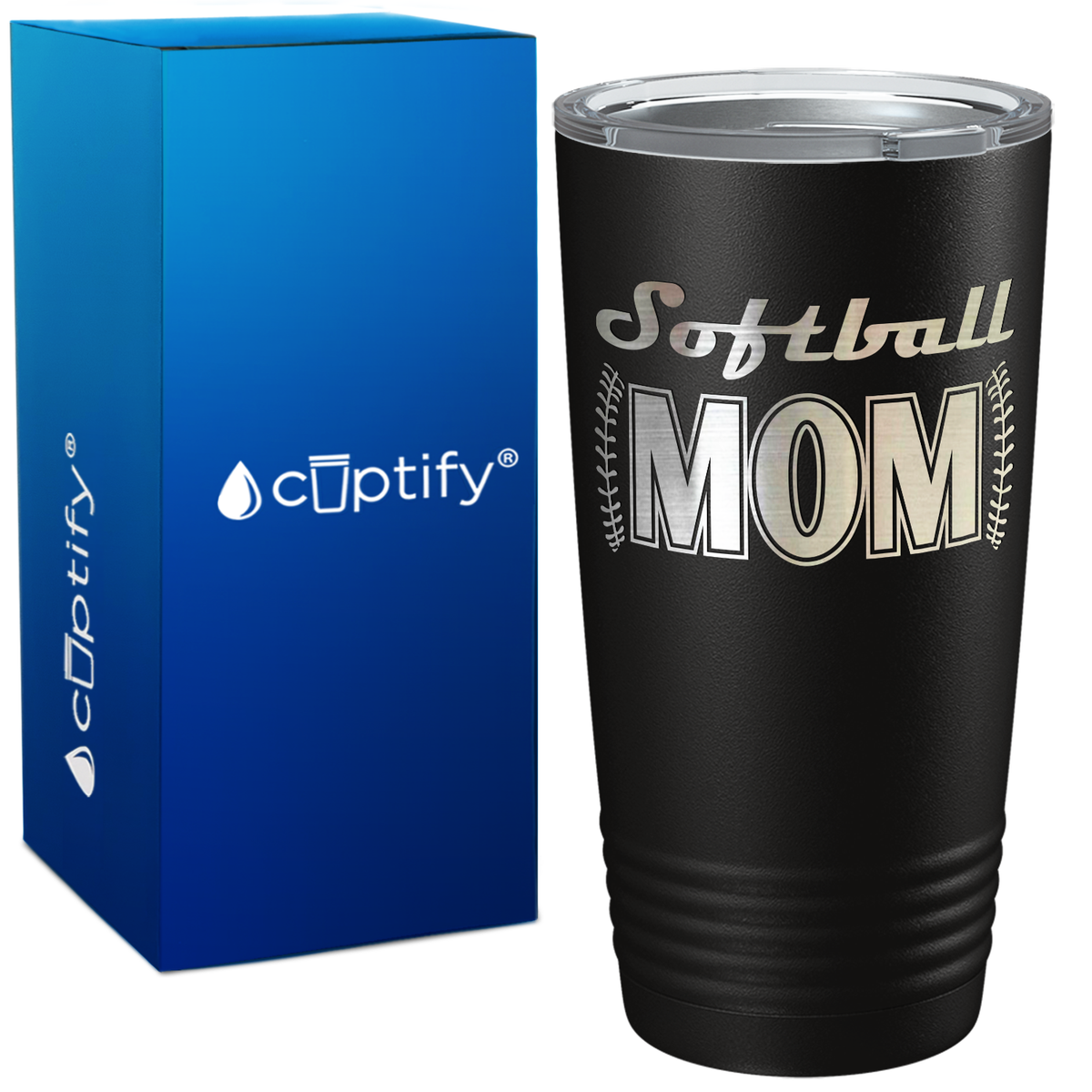 Softball Mom on 20oz Tumbler