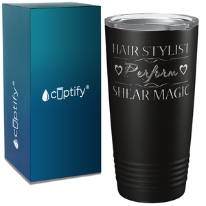 Hair Stylist Perform Shear Magic on 20oz Tumbler