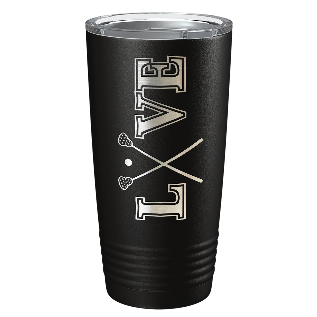 Lacrosse Love Laser Engraved on Stainless Steel Lacrosse Tumbler