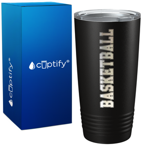 Basketball on 20oz Stainless Steel Tumbler