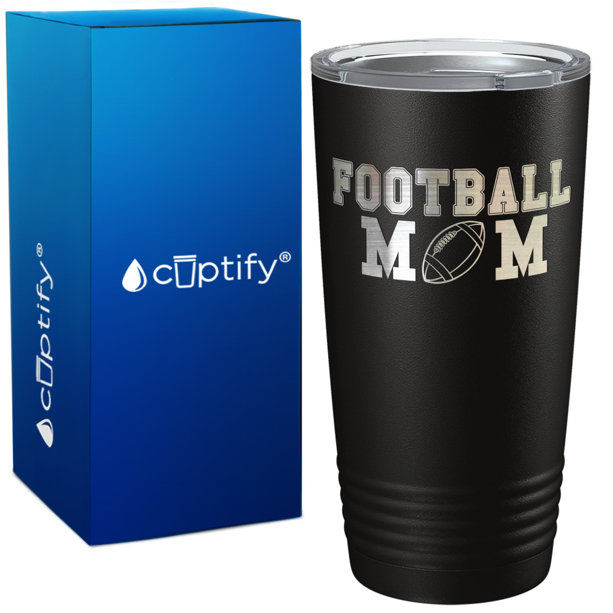 The Football Mom on 20oz Tumbler