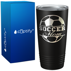 Soccer Ball Mom on 20oz Tumbler