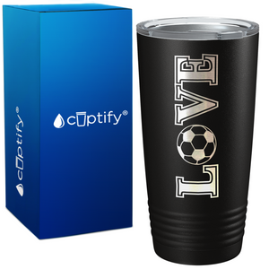 Love Soccer on 20oz Tumbler