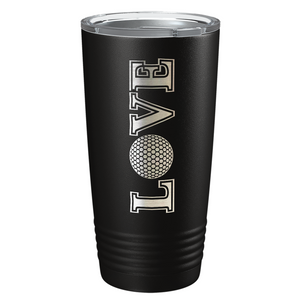 Golf Love Laser Engraved on Stainless Steel Golf Tumbler