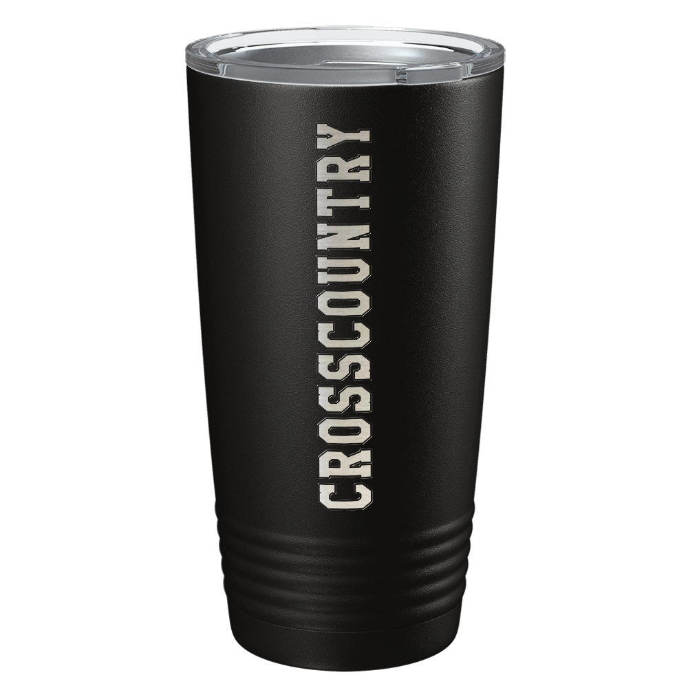 Cross Country Laser Engraved on Stainless Steel Cross Country Tumbler