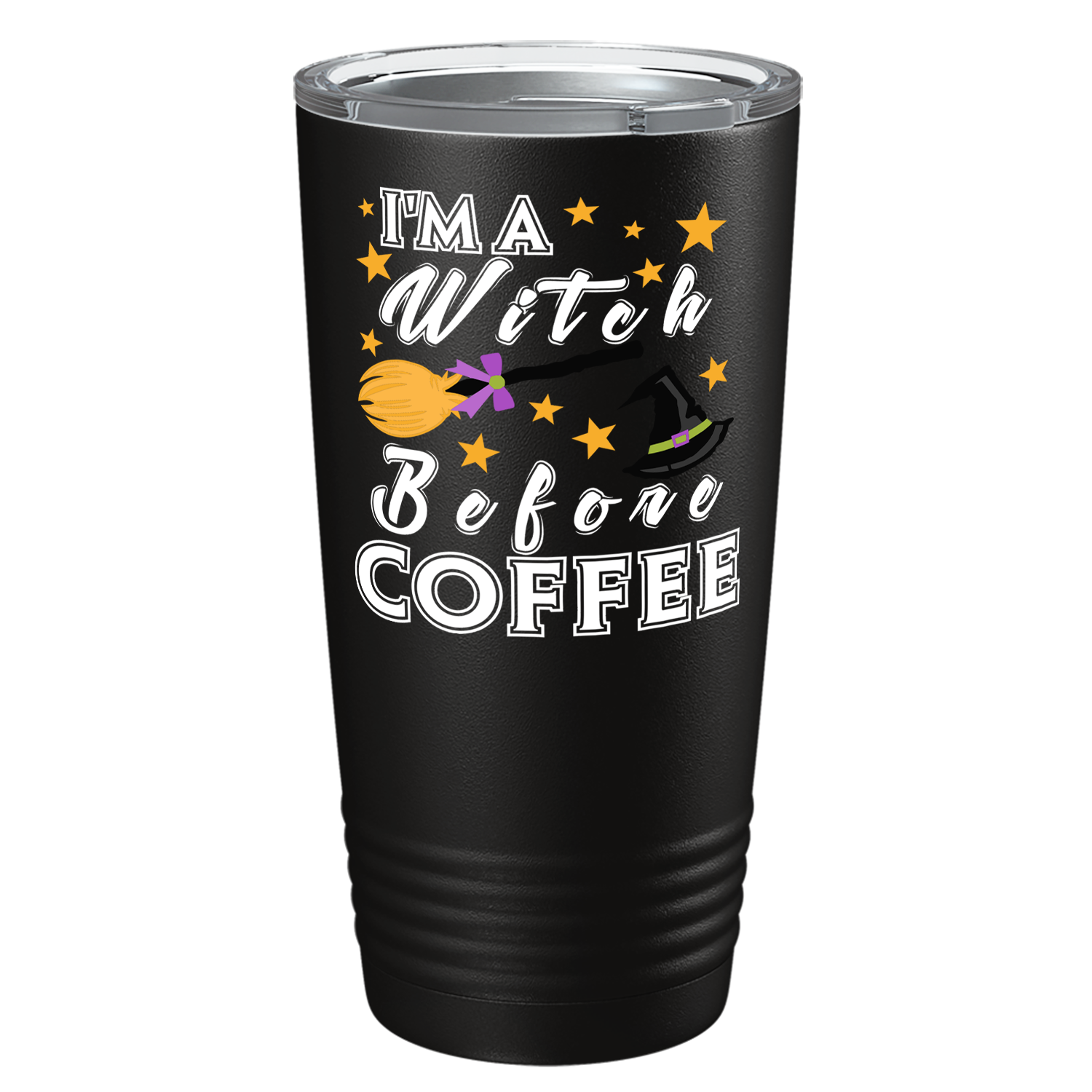 I'm A Witch Before Coffee on Stainless Steel Halloween Tumbler
