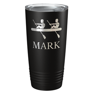 Personalized Crew Silhouette Laser Engraved on Stainless Steel Crew Tumbler