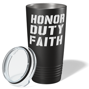 Honor Duty Faith Police 20oz Black Police Tumbler