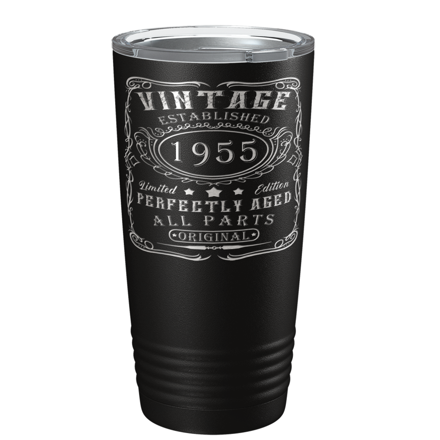 1955 Vintage Perfectly Aged 66th on Stainless Steel Tumbler