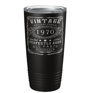 1970 Vintage Perfectly Aged 51st on Stainless Steel Tumbler