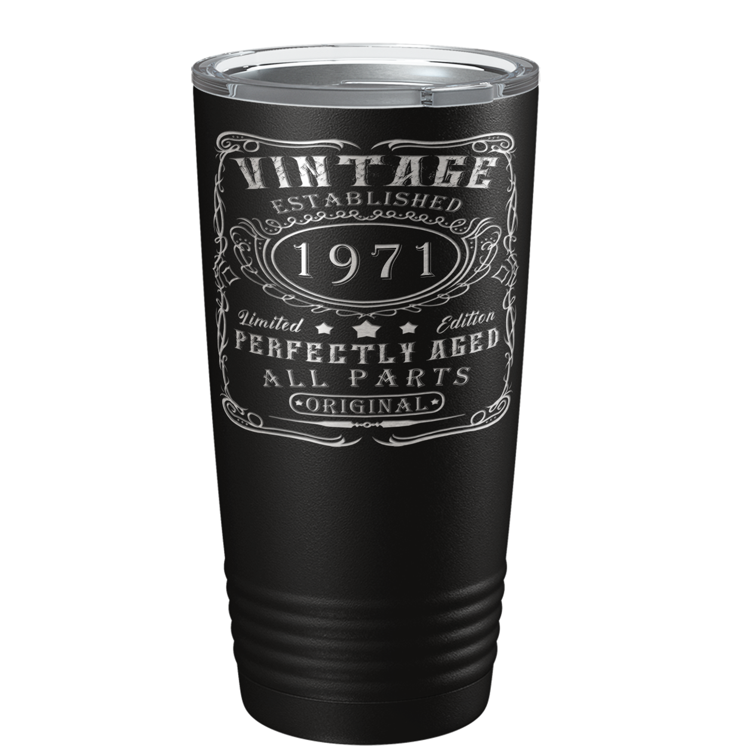 1971 Vintage Perfectly Aged 50th on Stainless Steel Tumbler