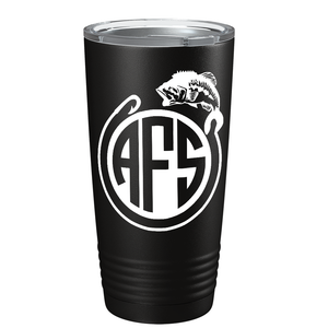 Monogram Fishing on Stainless Steel Fishing Tumbler