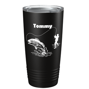 Personalized Fishing on Stainless Steel Fishing Tumbler