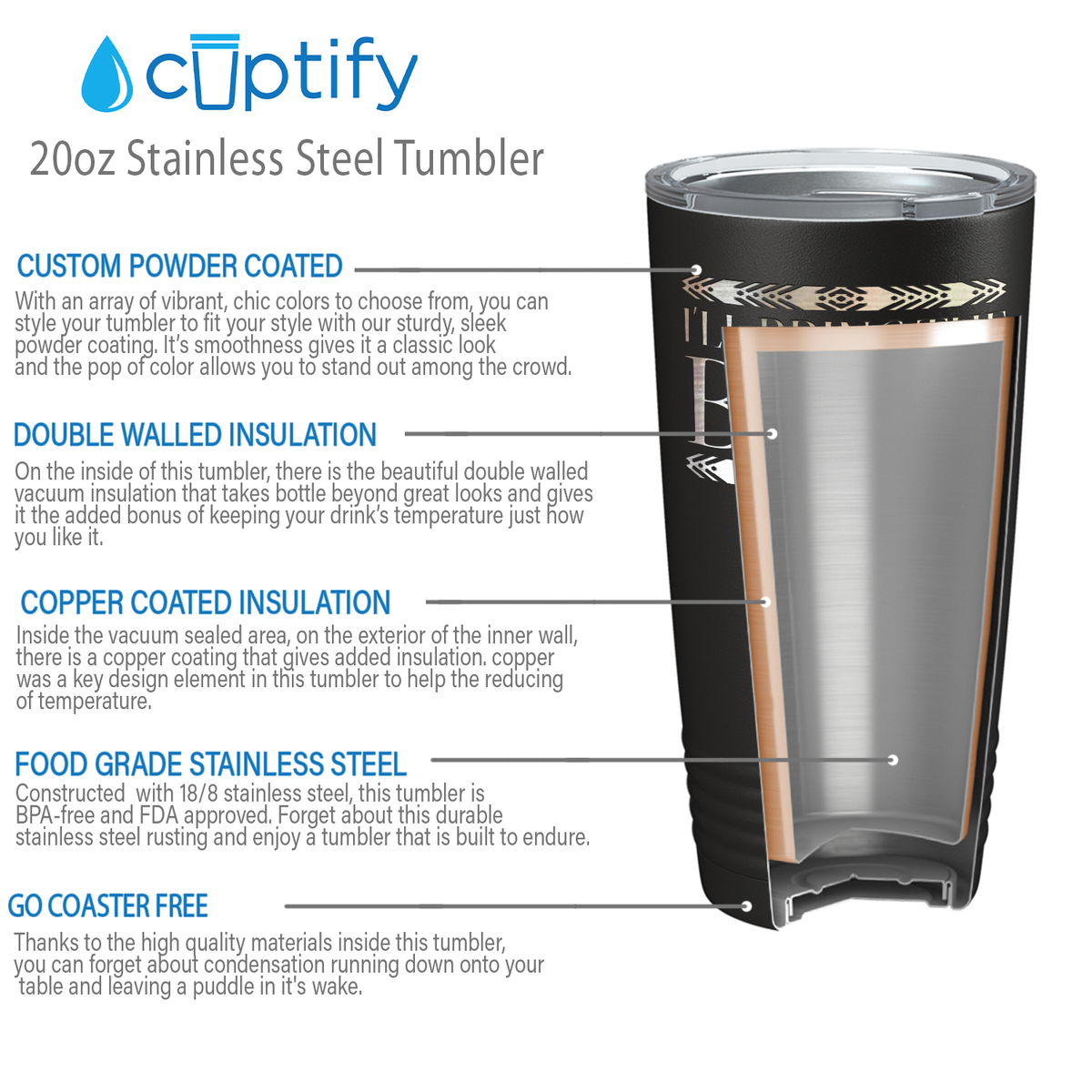 I'll Bring the Beer on Black 20oz Tumbler