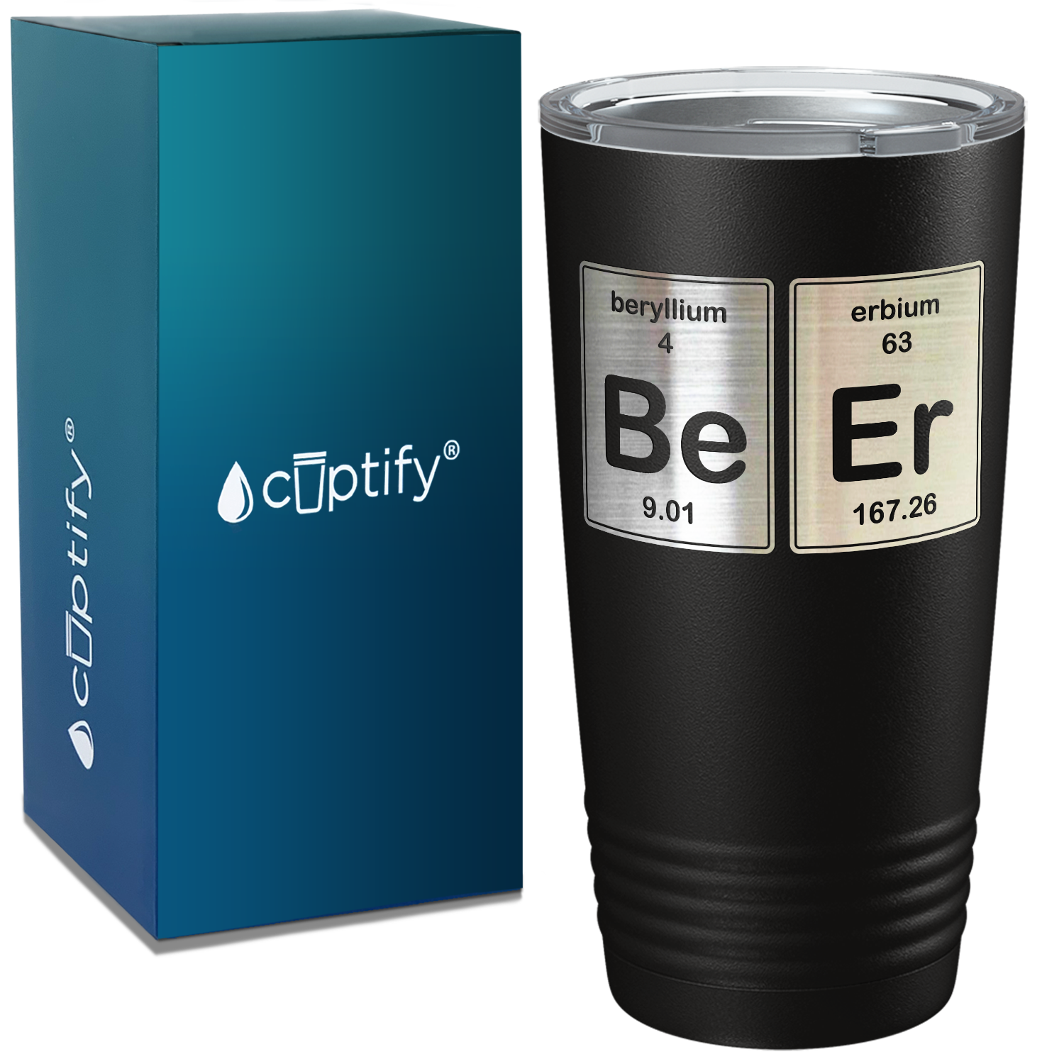 The Science of Beer on Black 20oz Tumbler