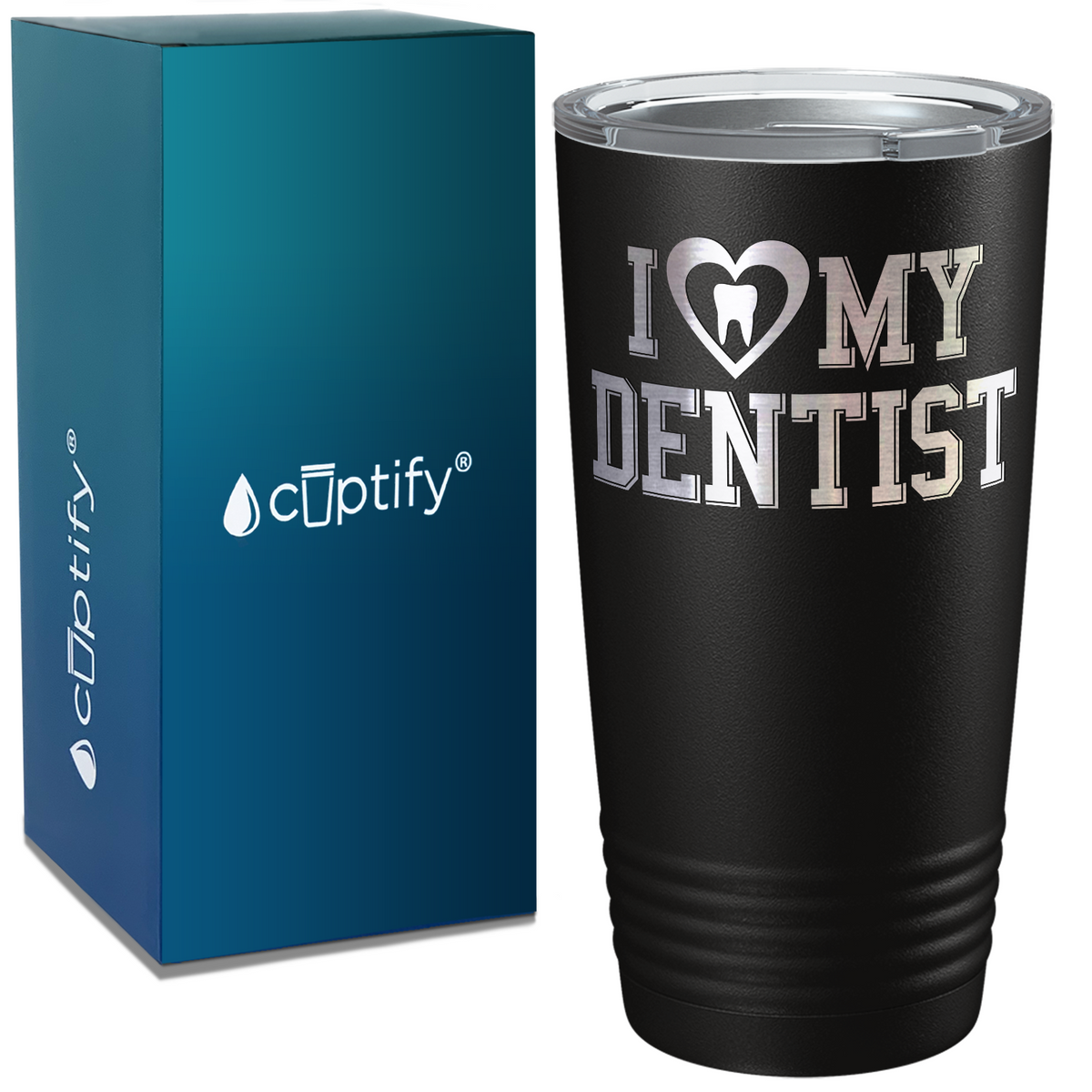 I Heart my Dentist on Dentist 20oz Tumbler