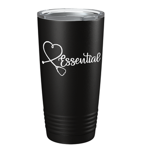 Essential Heart on Black Essential Workers 20oz Tumbler