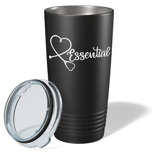 Essential Heart on Black Essential Workers 20oz Tumbler