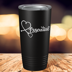 Essential Heart on Black Essential Workers 20oz Tumbler