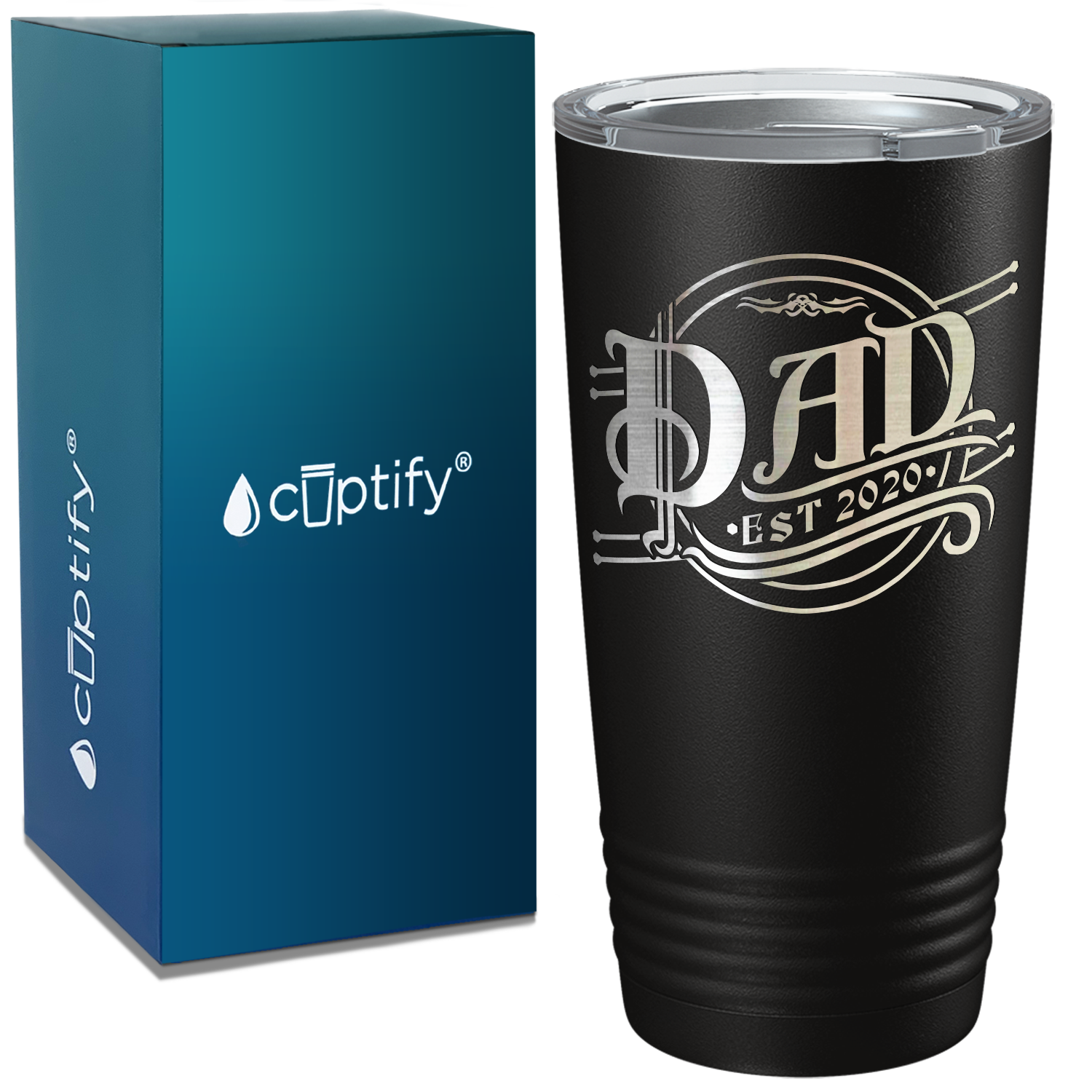 New Baby Dad Established 2020 on Dad 20oz Tumbler