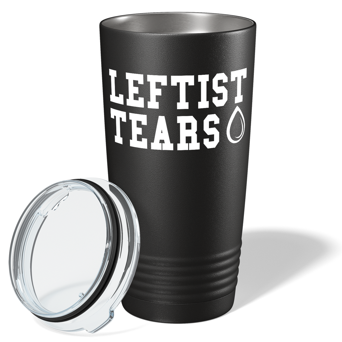 Leftist Tears on Black 20 oz Stainless Steel Tumbler