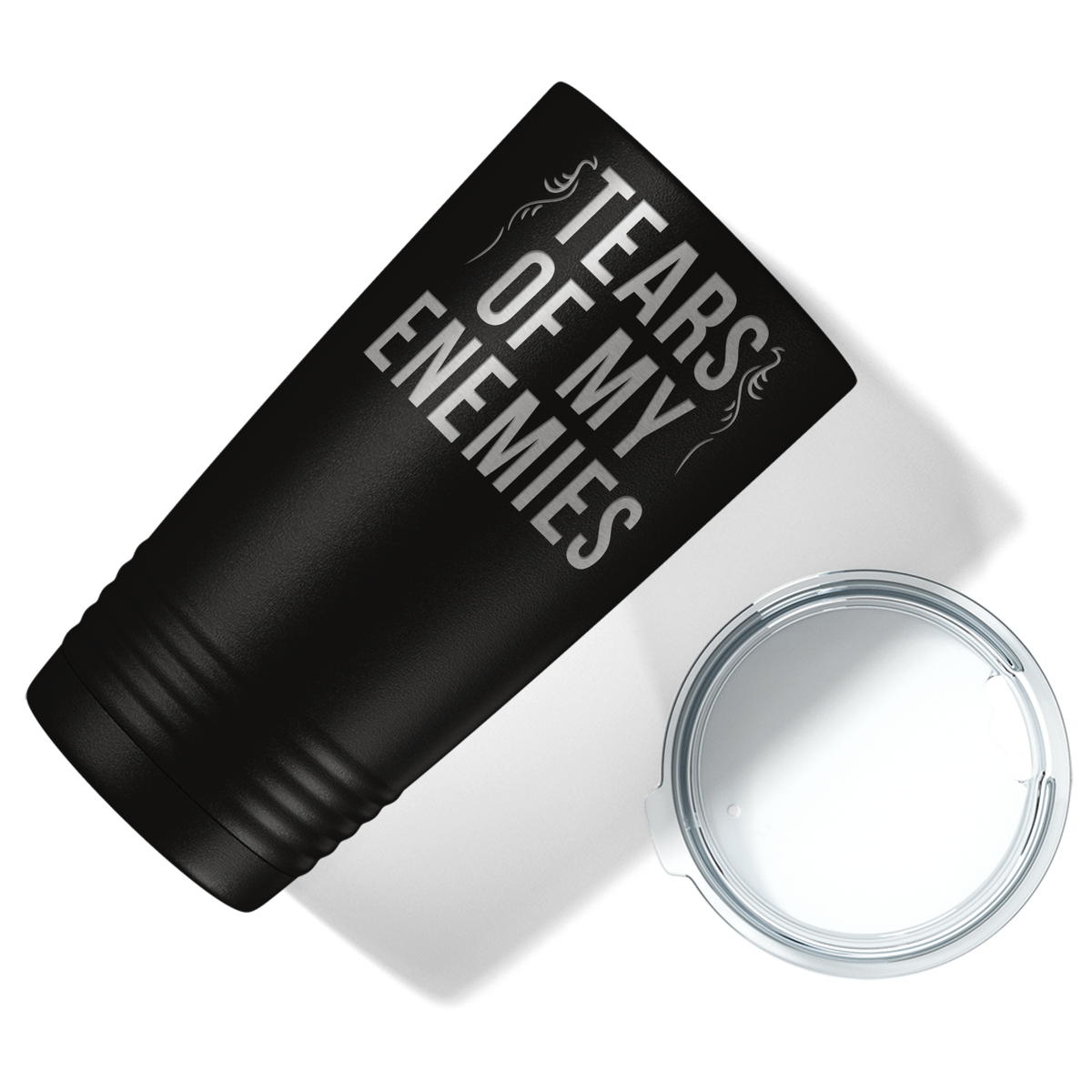Tears of my Enemies on Black 20 oz Stainless Steel Ringneck Tumbler