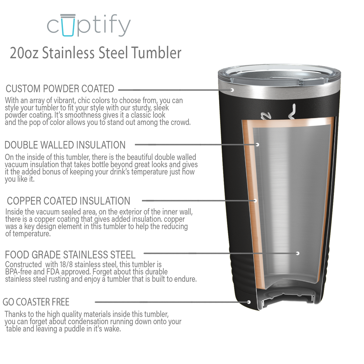 Personalized Nurse Laser Engraved 20oz Tumbler - Black Matte