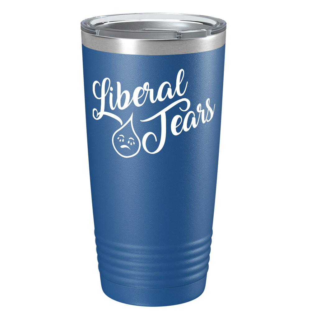 Liberal Tears Crying on Blue 20 oz Stainless Steel Tumbler