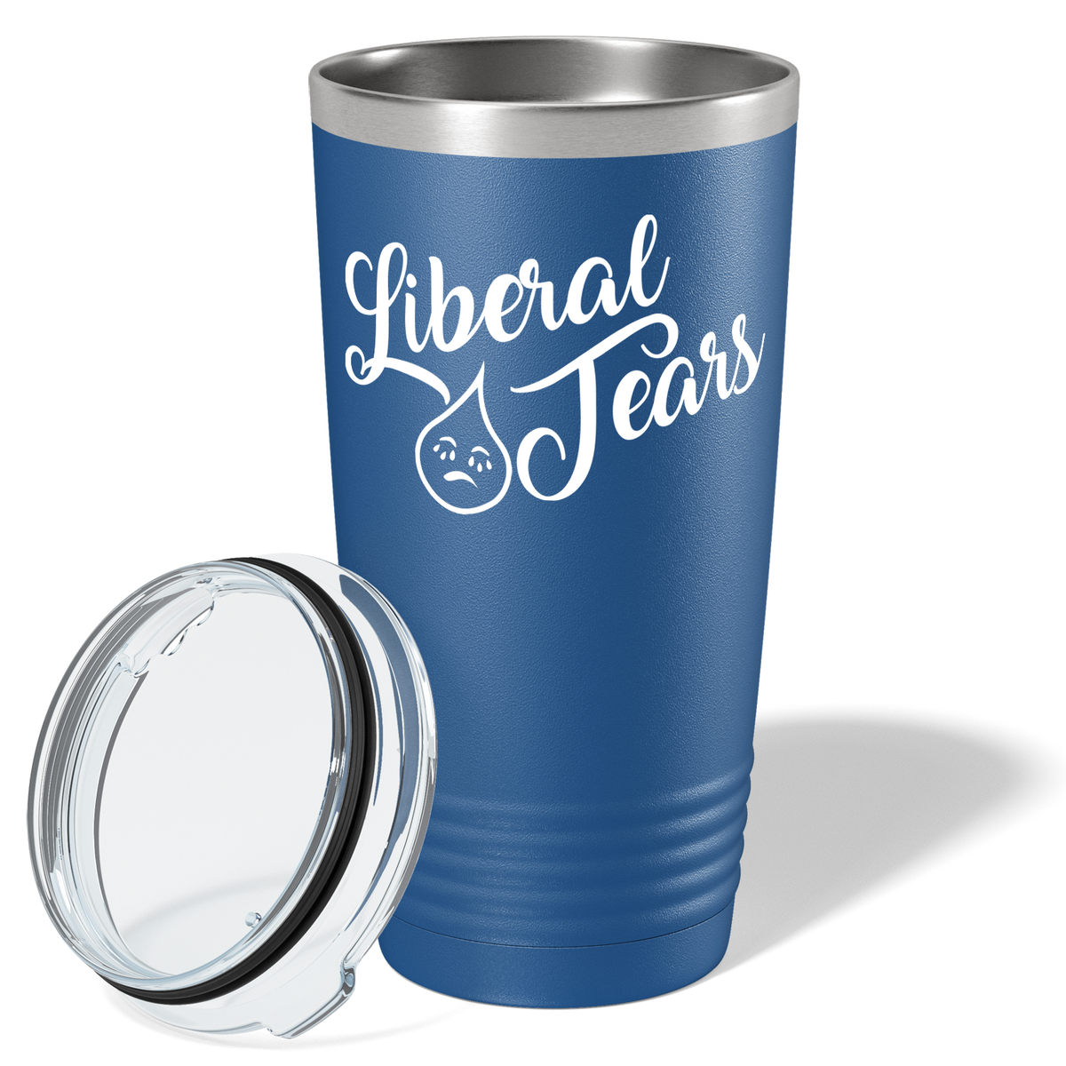 Liberal Tears Crying on Blue 20 oz Stainless Steel Tumbler