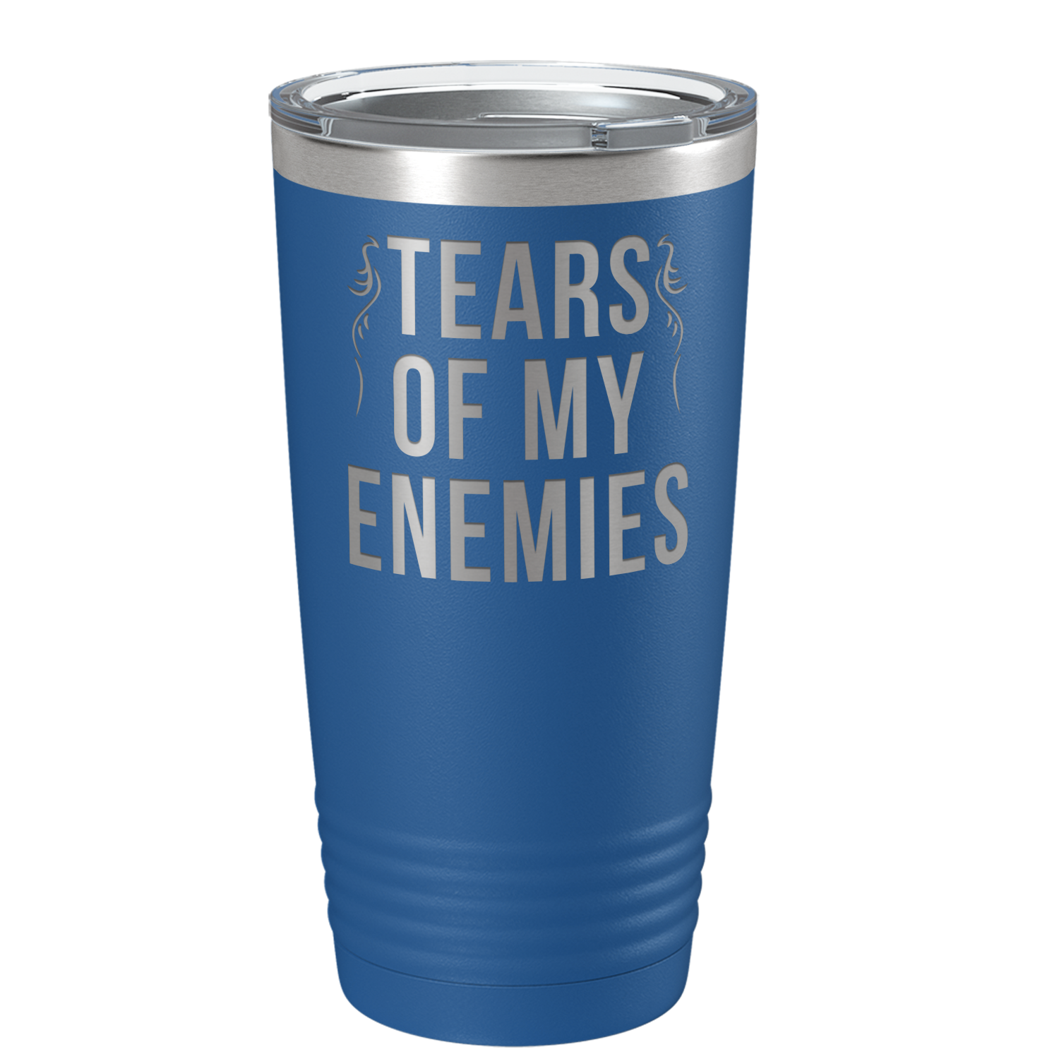 Tears of my Enemies on Blue 20 oz Stainless Steel Ringneck Tumbler