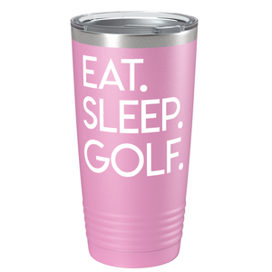 Eat Sleep Golf on Stainless Steel Golf Tumbler