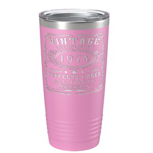 1974 Vintage Perfectly Aged 47th on Stainless Steel Tumbler
