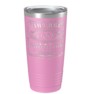 1984 Vintage Perfectly Aged 37th on Stainless Steel Tumbler