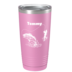 Personalized Fishing on Stainless Steel Fishing Tumbler