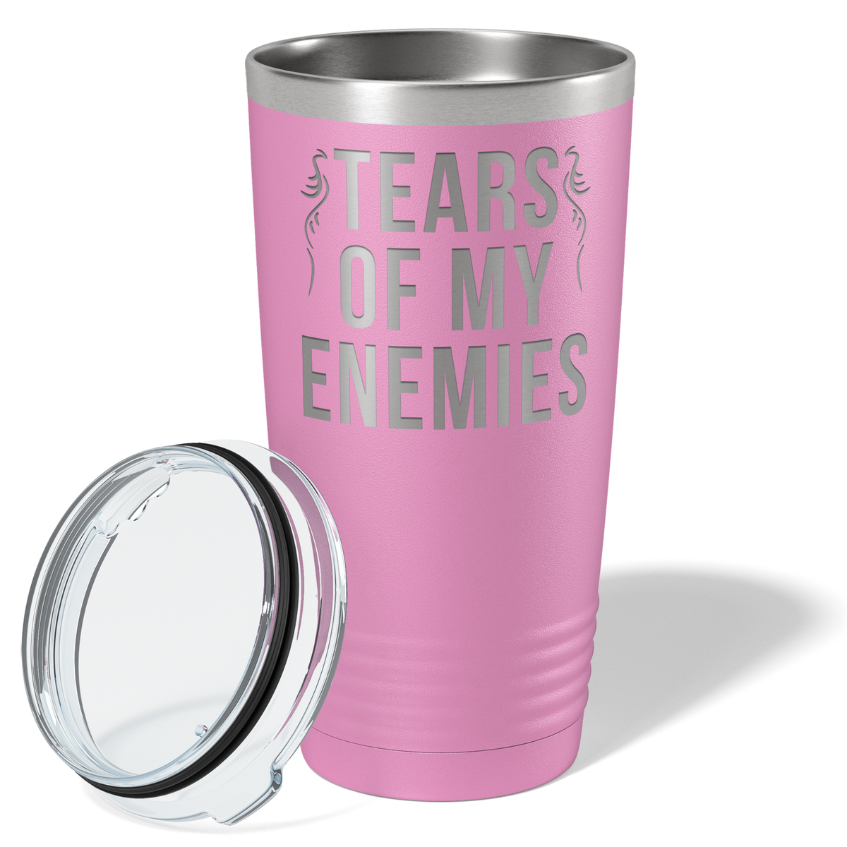 Tears of my Enemies on Blush 20 oz Stainless Steel Ringneck Tumbler