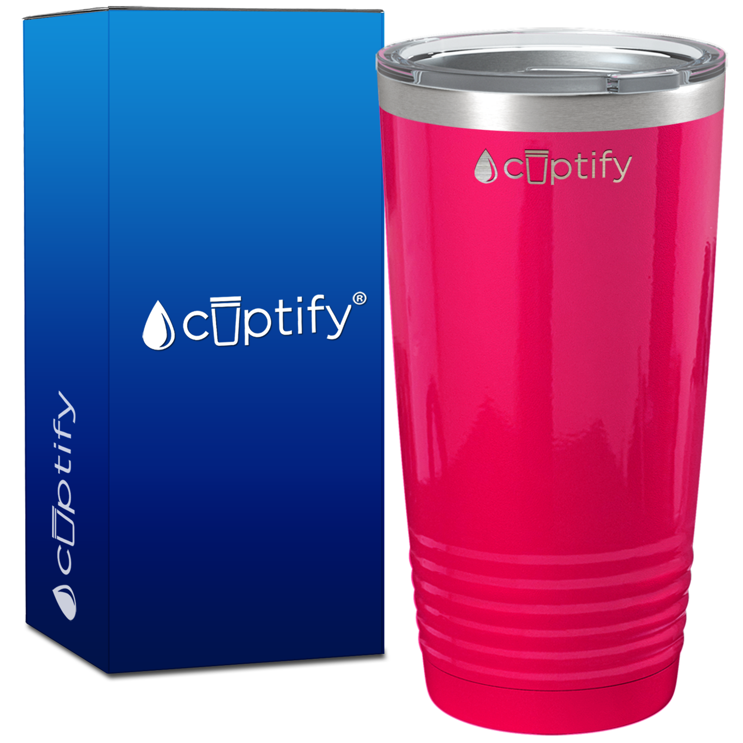 Pink Bright Gloss 20oz Tumbler