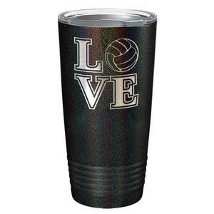 LOVE Volleyball Laser Engraved on Stainless Steel Volleyball Tumbler