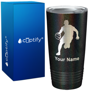 Personalized Basketball Player Silhouette Tumbler