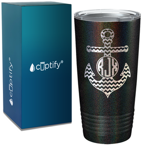 Anchor Cheverons Monogram 20oz Tumbler