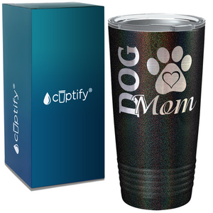 Dog Mom with Paw on Mom 20oz Tumbler