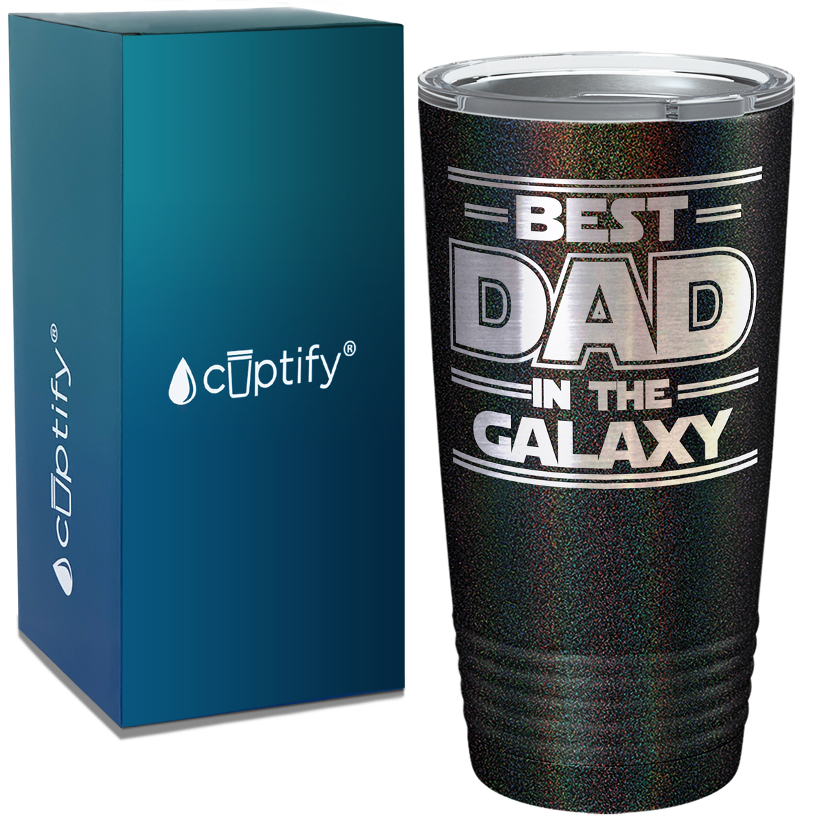 Best Dad in the Galaxy on Stainless Steel Dad Tumbler