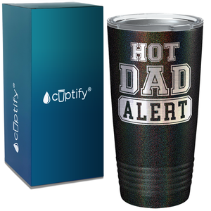 Hot Dad Alert on Stainless Steel Dad Tumbler