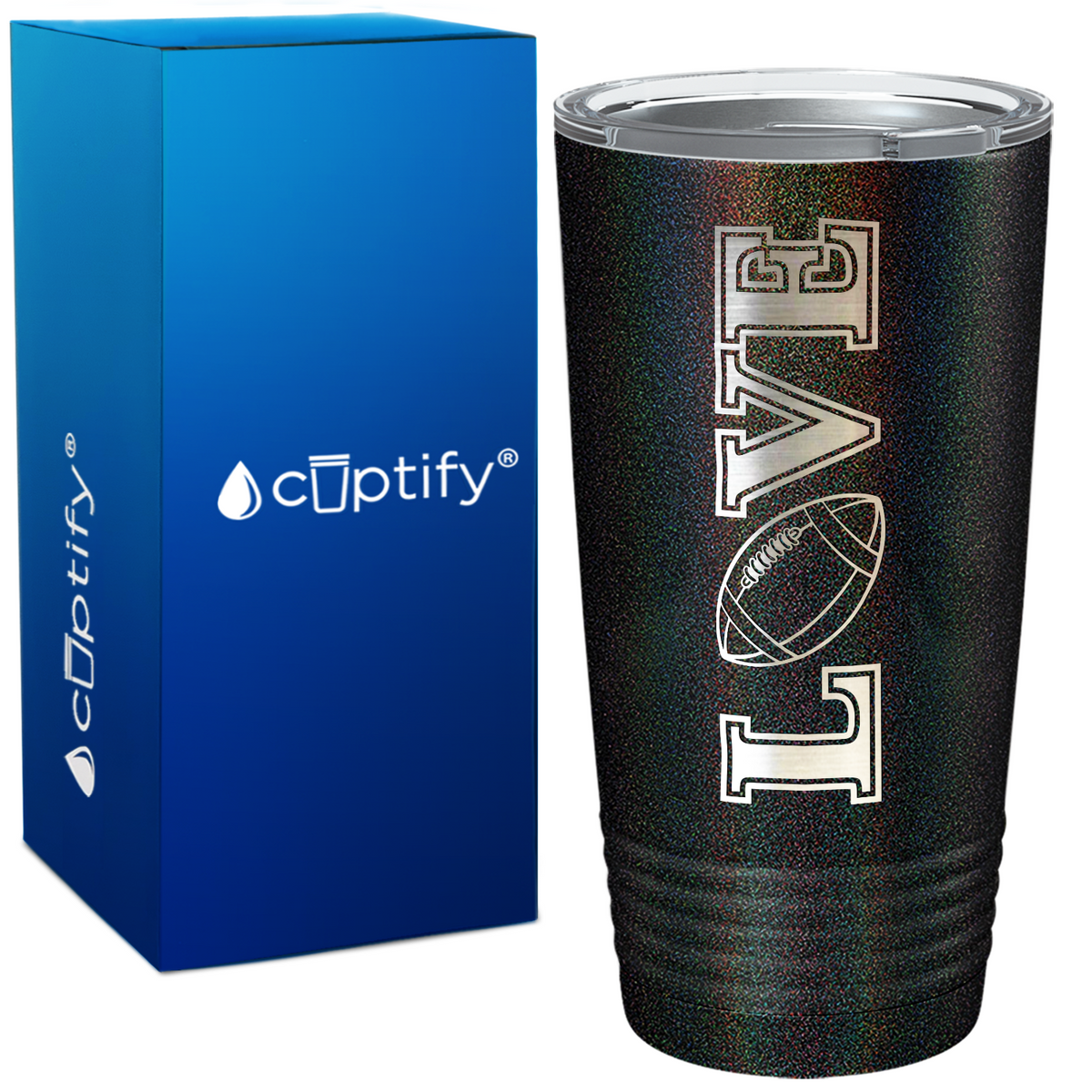 Football Love on 20oz Tumbler