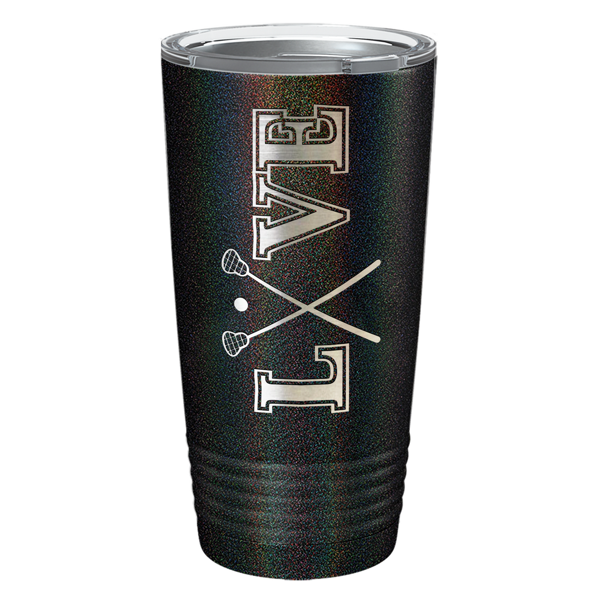Lacrosse Love Laser Engraved on Stainless Steel Lacrosse Tumbler