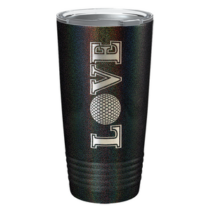 Golf Love Laser Engraved on Stainless Steel Golf Tumbler